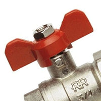 Valvola a sfera con bocchettone