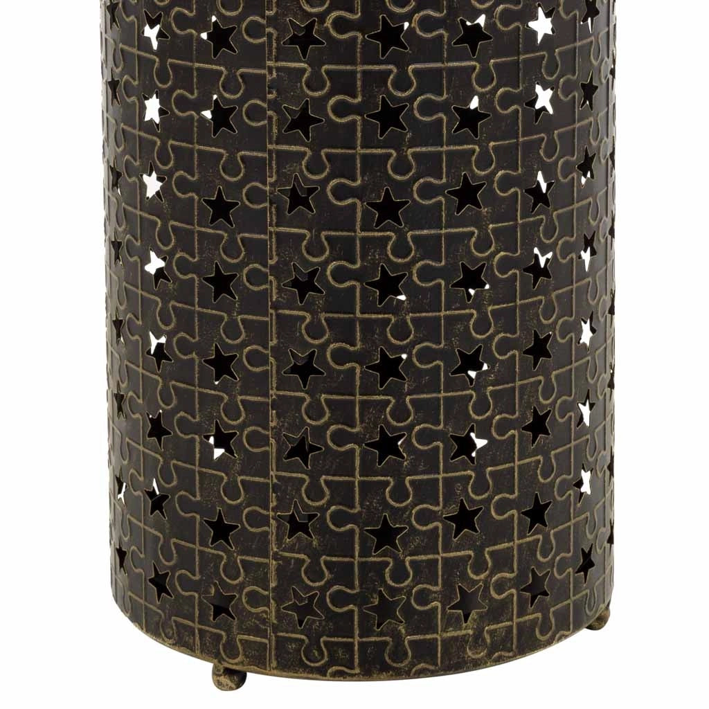 Portaombrelli tondo in metallo nero d20x50h