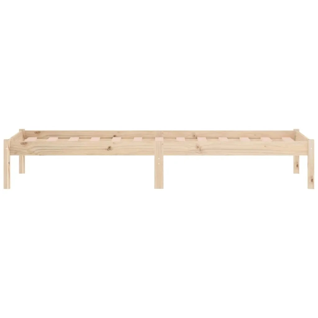 Giroletto senza Materasso-Struttura Letto 100x190 cm in Legno di Pino Doppio