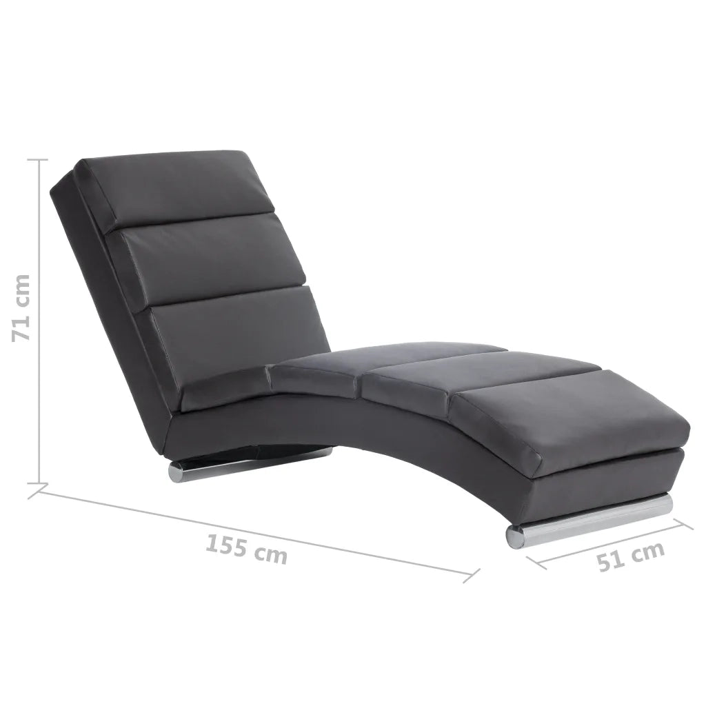 Sdraio Grigia in Similpelle cod mxl 71744