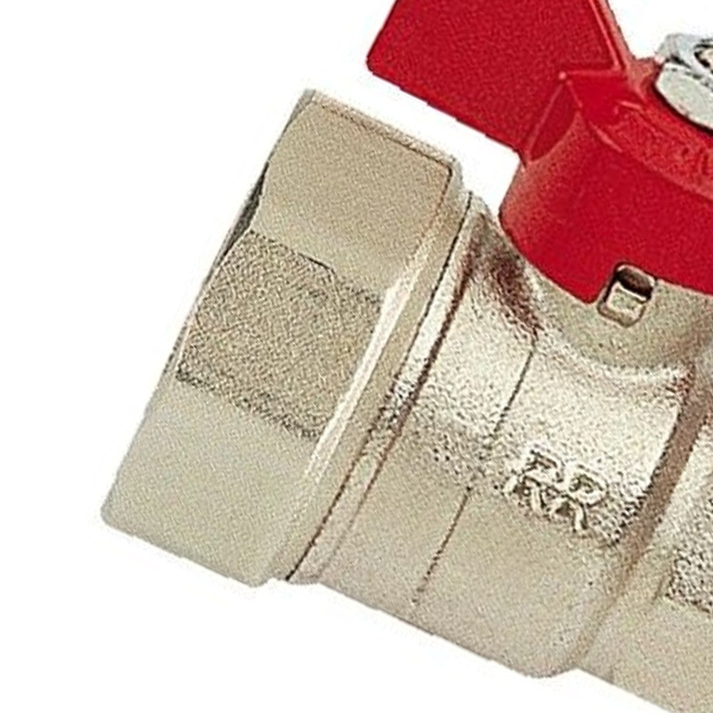 Valvola a sfera f.f. a sette filetti con riduzione