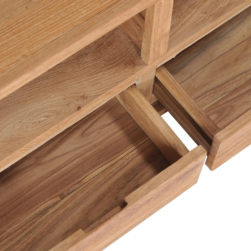 Mobile Porta TV 90x30x40 cm in Legno Massello di Teak cod mxl 7970
