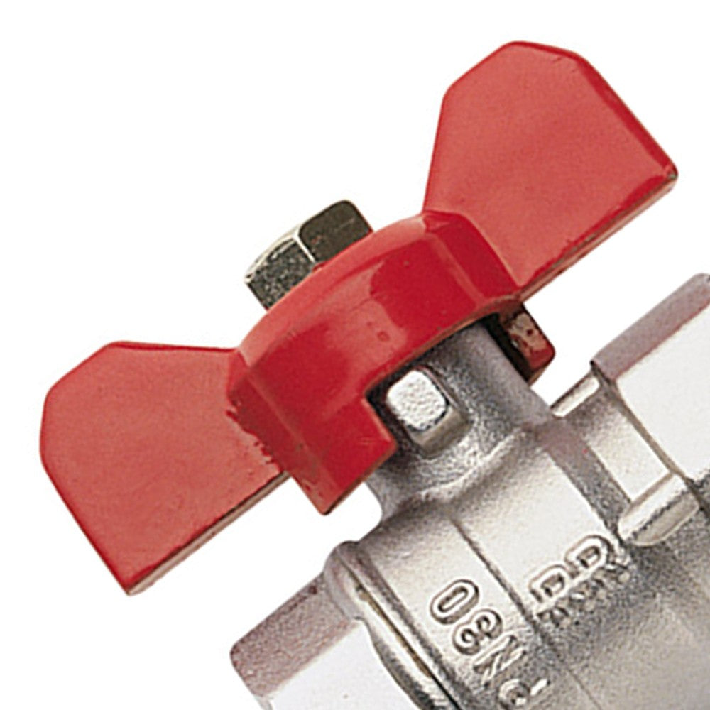 Valvola a sfera f.f. a farfalla