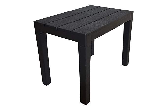 PANCHINA/TAVOLO DOPPIAFUNZIONE TIMOR IN POLIPROPILENE DA ESTERNO ANTRACITE 60 X 38 X 45 CM