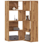 Libreria 4 Ripiani Rovere Artigianale 85x85x140 cm Truciolare 3307818
