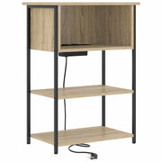 Comodino | Armadio da Notte | Mobiletto da notte Rovere Sonoma 55 x 31 x 76 cm