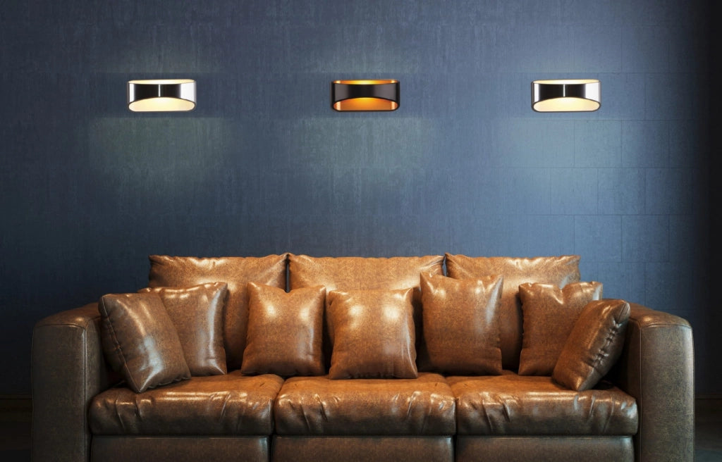 Applique moderna tonda cromata HUGO LED 5W Maxlight