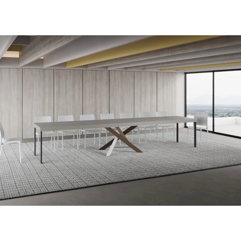 Tavolo allungabile 160/420x90 cm Volantis Premium telaio Multicolore 4/C - Cashmere