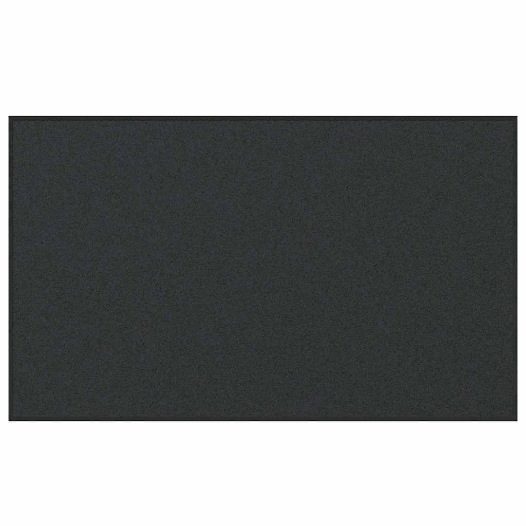 Zerbino d'ingresso moderno rettangolare antiscivolo per interni 90 x 150 cm in poliammide nero 02_0057960