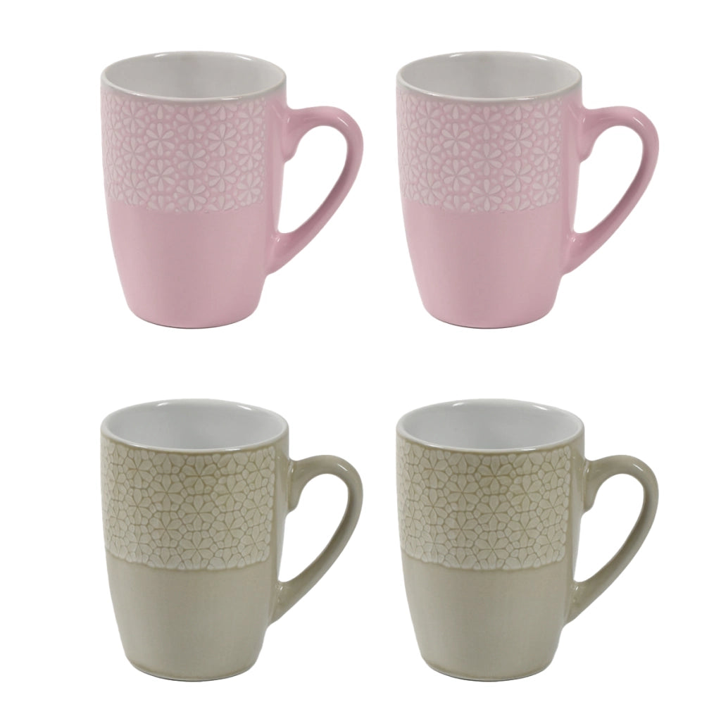 MAURY'S SET 4 TAZZE MUG DA 350CC IN COLORAZIONE ASSORTITO
