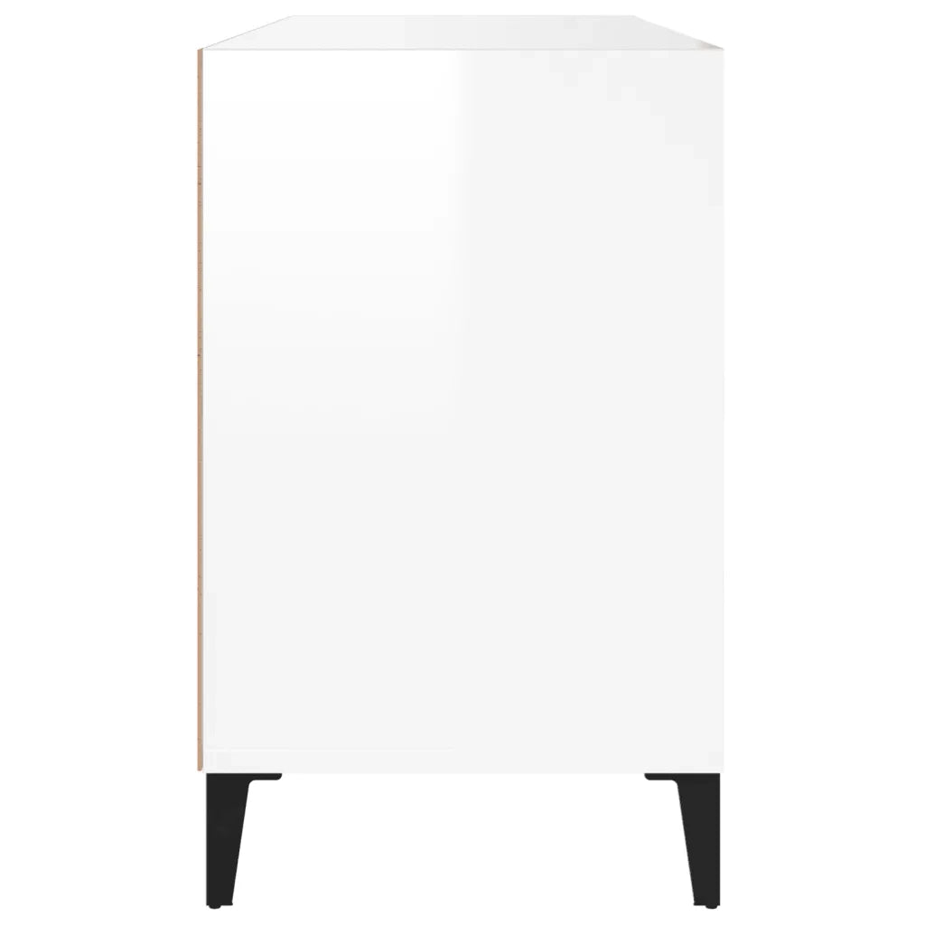 Scarpiera Bianco Lucido 102x36x60 cm in Legno Multistrato cod mxl 41539