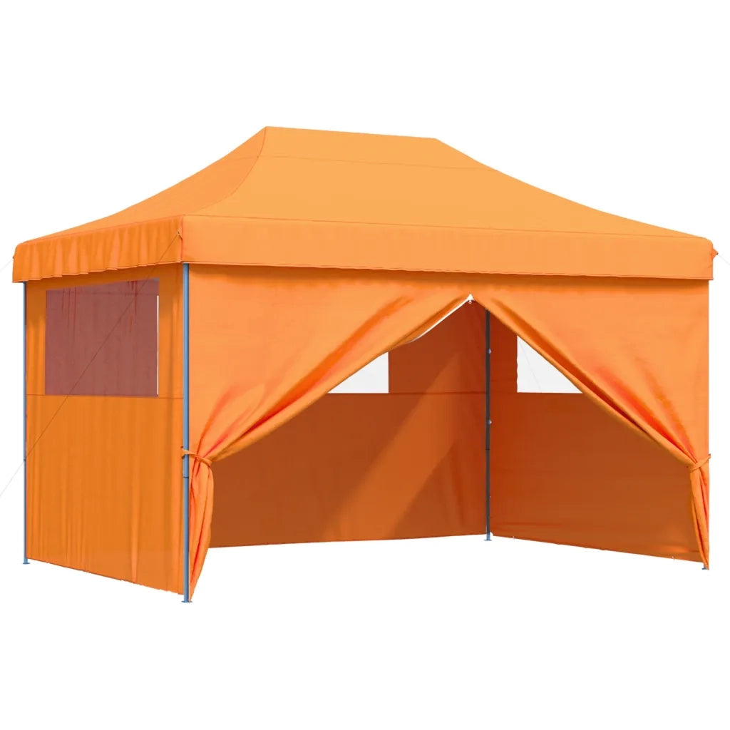 Tendone per Feste Pieghevole Pop-Up con 4 Pareti Arancione 4005025