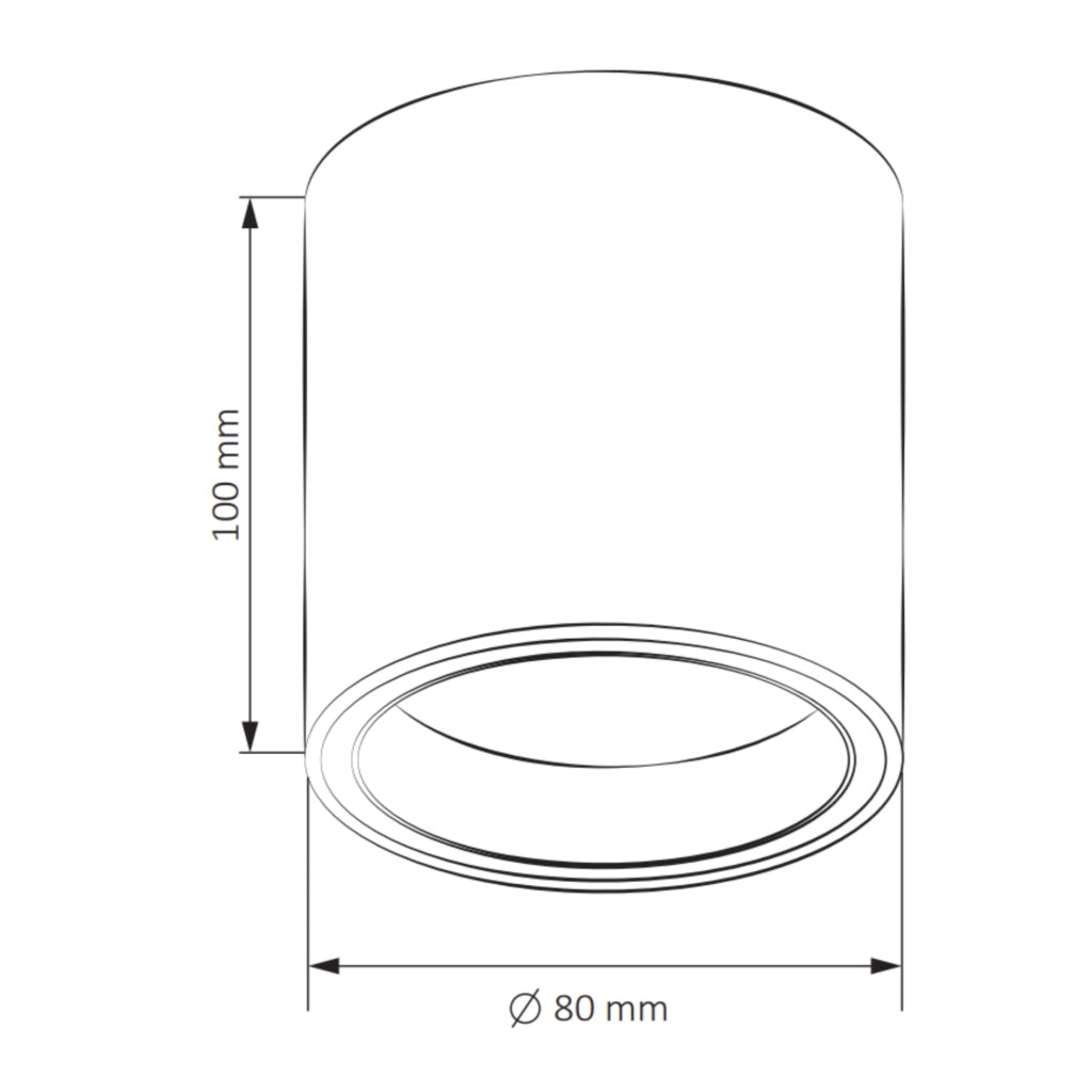 Plafoniera spot da soffitto tonda bianca GU10 Polux