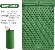 Matassa Inflabile 2 Persone - Letto Inflabile 2 Persone - Matassa Autoinflante - Piumone - Verde