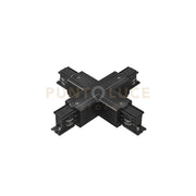 LED-RAIL-X-NER CONNESSIONE A X PER BINARIO TRIFASE RAIL NERO 18,17X4,2X3,44CM