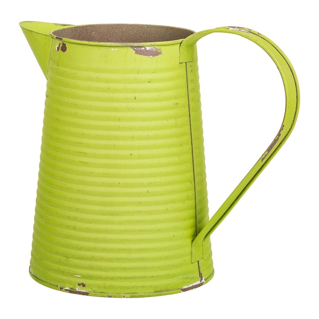 Brocca metallo verde 20xd13x17/18,5h td:10