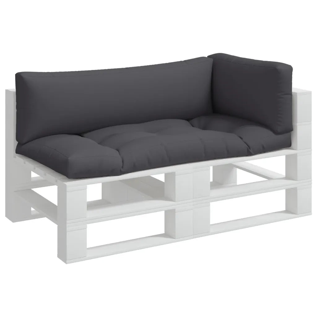 Cuscini per Pallet 3 pz Antracite in Tessuto