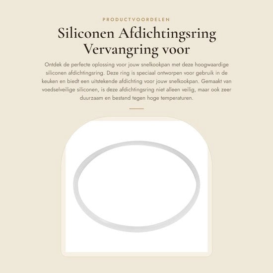 Afdichtingsring in Silicone - 6 Dimensioni - Alta Resistenza a Temperatura - Sicuro e Duraturo - Afdichtaggio Flessibile e Efficiente - Afdichtring