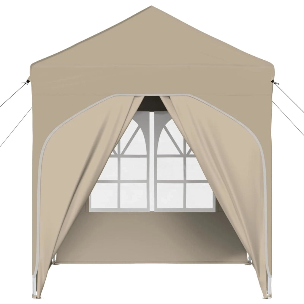 Tenda per feste a pop-up-Gazebo 192 x 192 x 245 cm Crema 479448