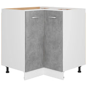 Pensile da cucina | Mobile Angolare ¡°Lyon¡± Grigio Cemento 75,5x75,5x81,5 cm in