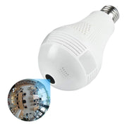 Trade Shop - Telecamera Ip Wifi Lampadina Led Occhio Camera Nascosta Spia E27 180° Panoramica -