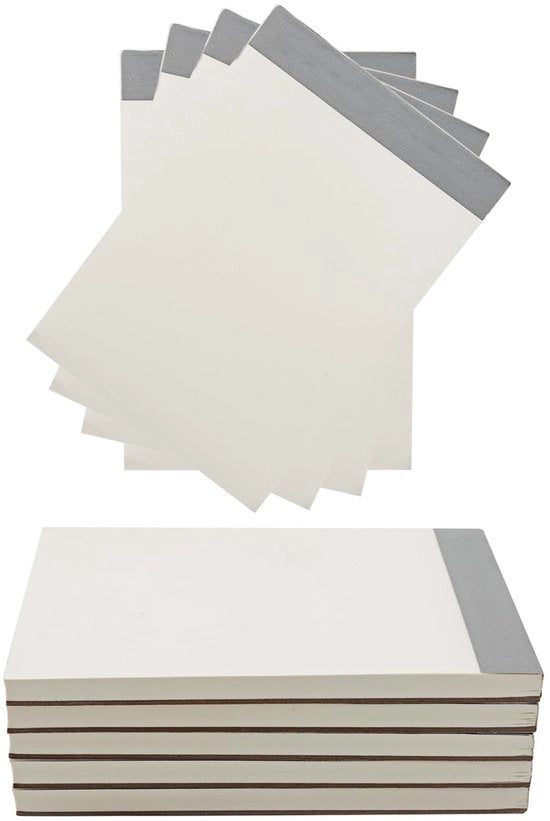 Blocchetto di appunti A6 - 20 pezzi - 70 pagine bianche - Mini porta - Blocchi di appunti - Formato compatto 140x104 mm - Libretto di appunti