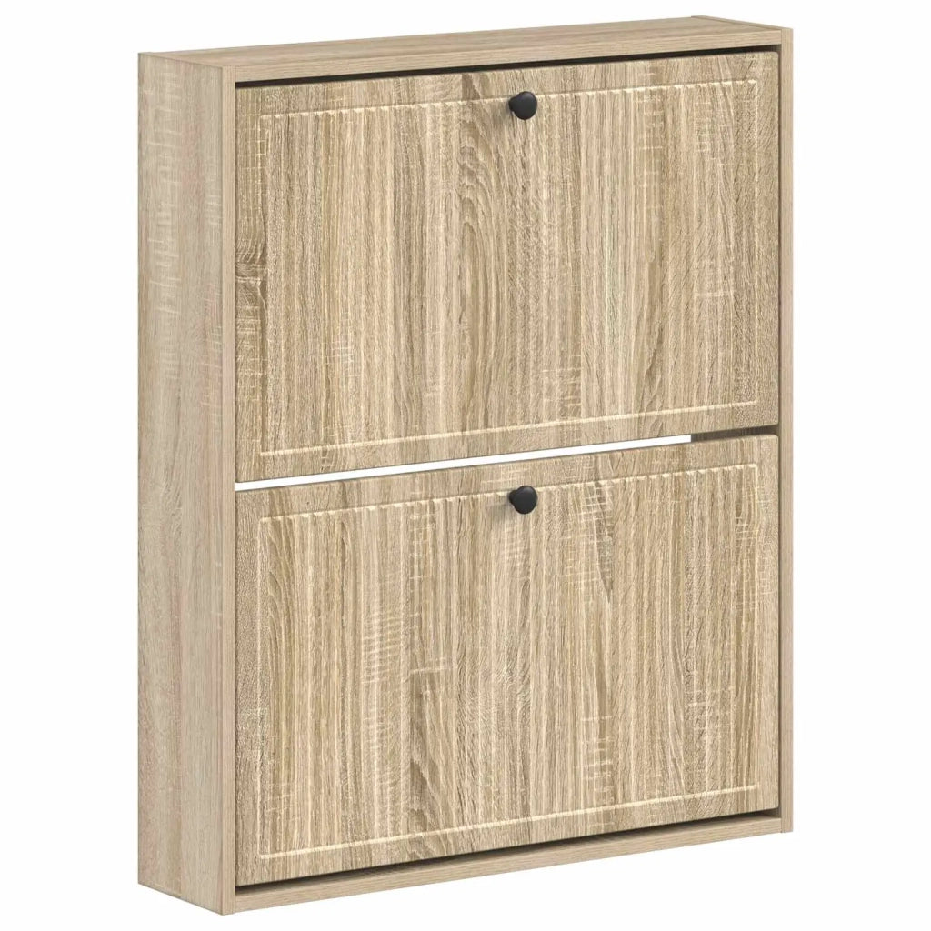 Mobiletto per Scarpe da Muro EDE 71 x 17 x 86 cm Rovere Sonoma 895977