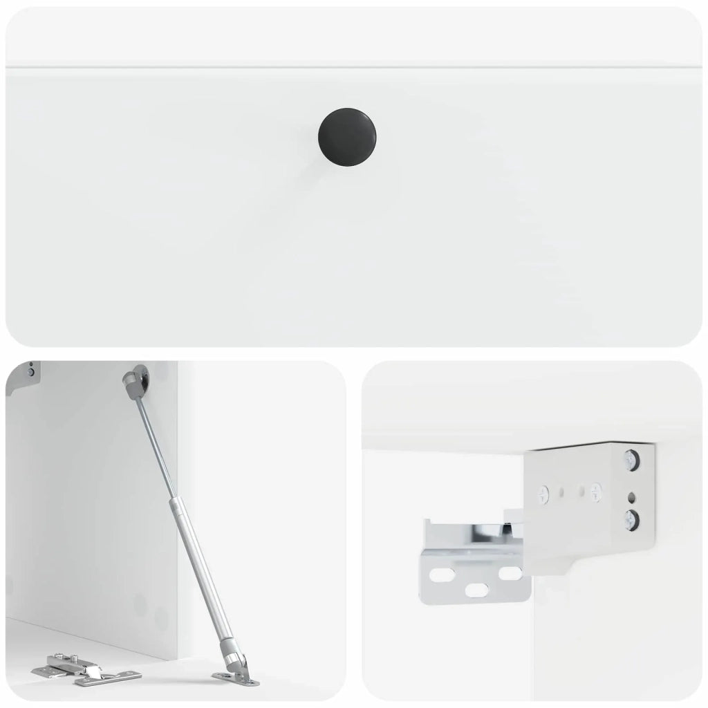 Mobile Porta TV da Muro 78,5 x 31 x 30 cm Bianco 899225
