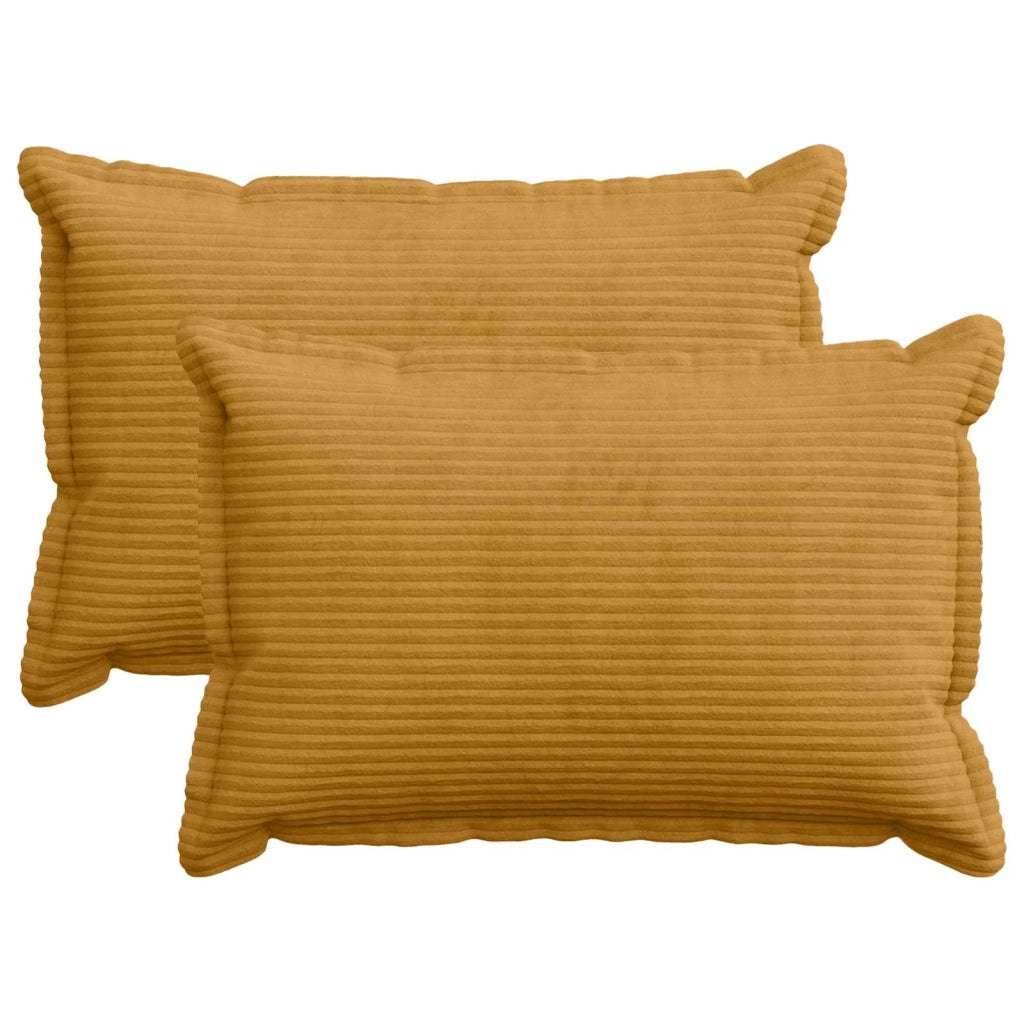 Federa 2 pz HOUTEN Giallo 50 x 75 cm corduroy 919817