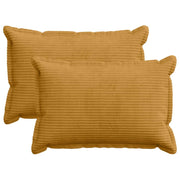 Federa 2 pz HOUTEN Giallo 50 x 75 cm corduroy 919817