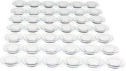 Magnetici per lavagna, 42 pezzi forti, magnetici per frigorifero colorati, rotondi e trasparenti piccoli, per lavagna magnetica e frigorifero (bianco)