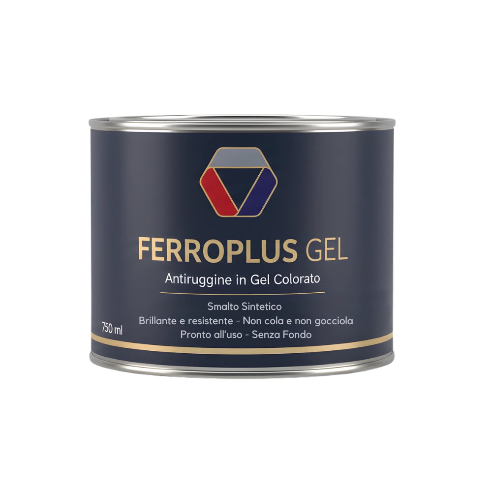 Ferroplus gel smalto sintetico antiruggine per ferro giallo segnale 750 ml