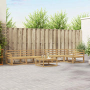 Set di divani da esterno 7 pcs Bianco 79 x 79 x 37 cm 3386548