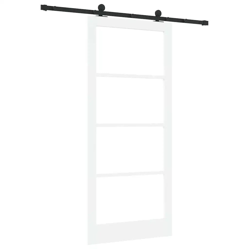 Porta scorrevole ORKDAL Bianco e Nero 93 x 211 cm 3332010