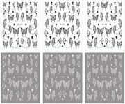 Decorazioni per unghie 3D a forma di farfalla liquida, 6 pezzi, adesive 3D self-levelanti