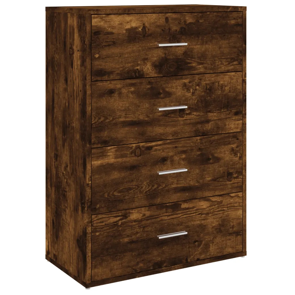Credenza Rovere Fumo 60x31x84 cm in Legno Multistrato 840503