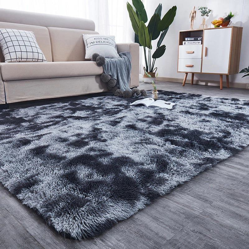 Tappeto peluche grigio scuro morbido shaggy spesso 300x200cm