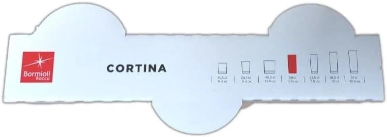 Bormioli Rocco Confezione 3 Bicchieri Bibita Cortina 28cl