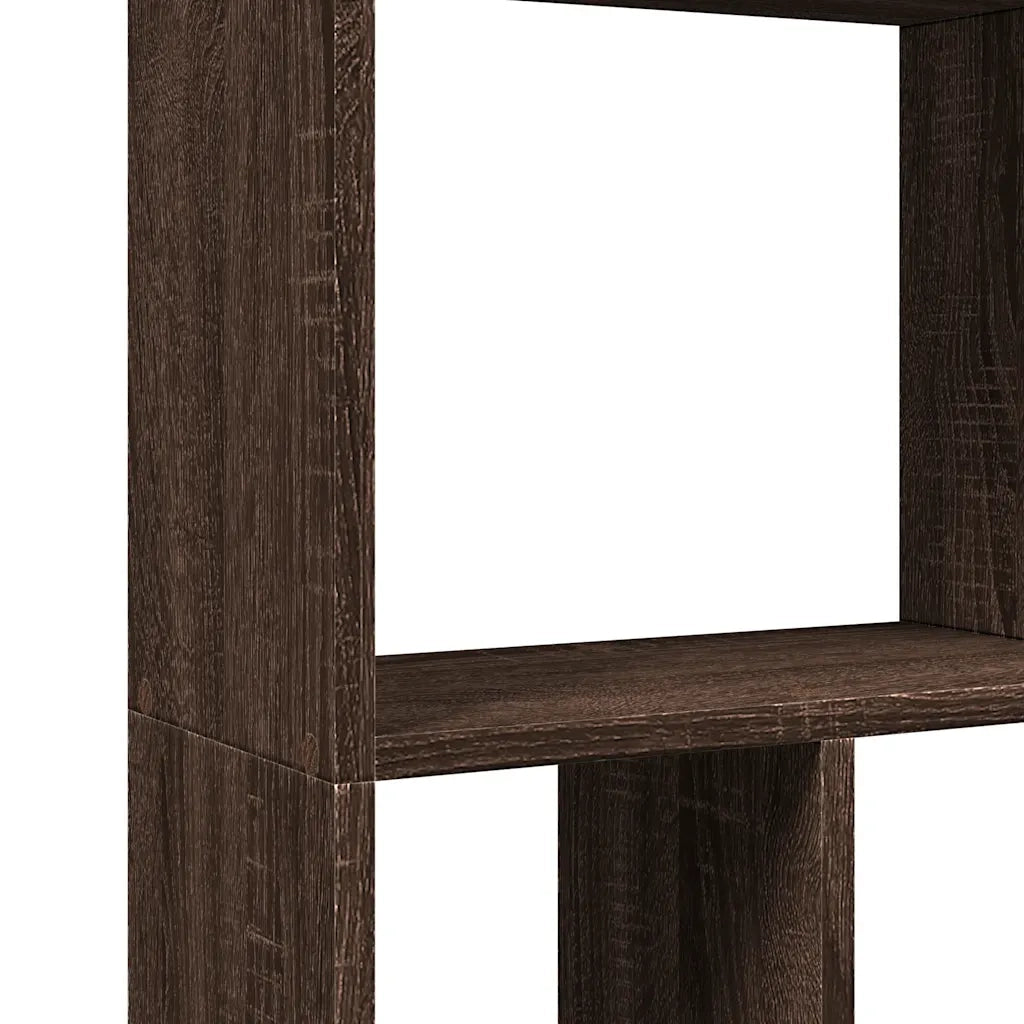 Libreria-Scaffale per Libri-Mobile di Stoccaggio Rovere Marrone 60x20x120 cm in Truciolato