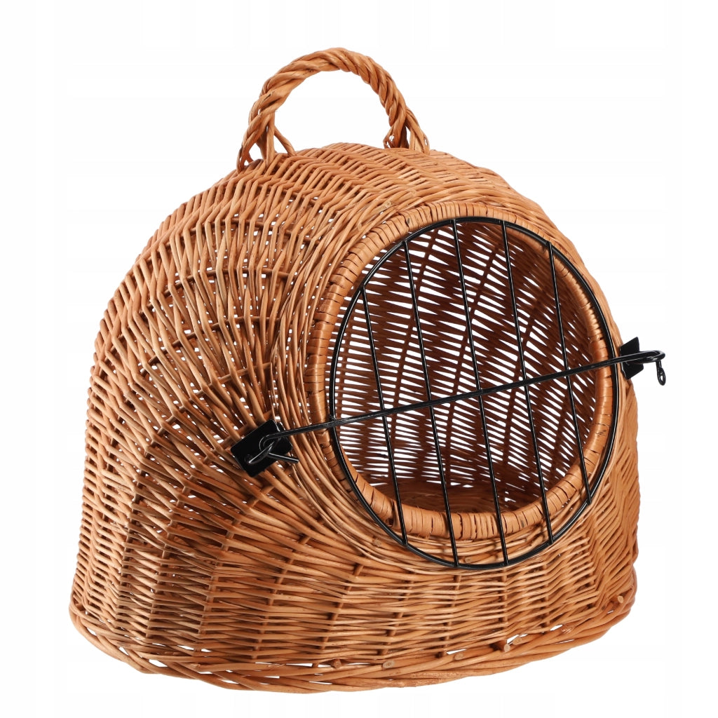 Trasportino KADAX per gatti, cani, conigli, gabbia, box in vimini, cesto, solido, 42 cm