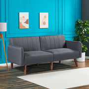Divano Letto Malå Reclinabile con Zona di Riposo 89x157 cm - Grigio [en.casa]