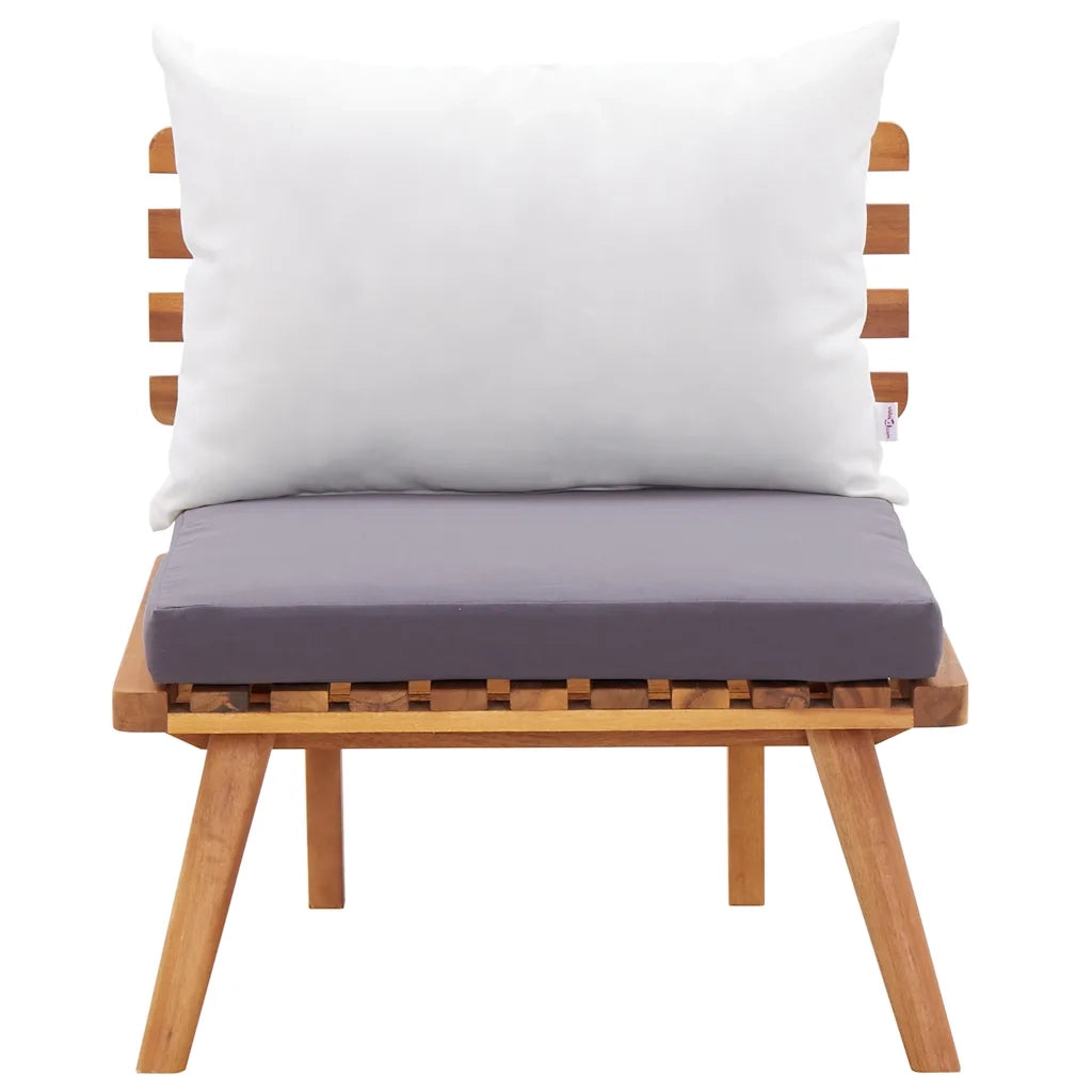 Set Divani da Giardino 6 pz in Legno Massello di Acacia 46677