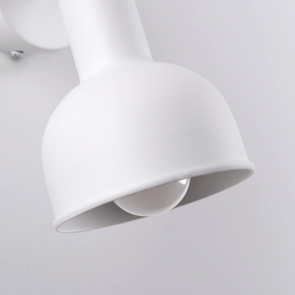Applique Pure Lume KORSSO bianca cupola E27 15W lettura