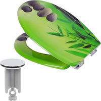 Eugad 0032mtg-h copriwater sedile per bagno wc a chiusura rallen