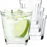 Bicchieri KADAX per bevande, whisky, succhi di frutta, set da 4 bicchieri, 175 ml