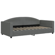 Letto singolo | Letto per adulti | Letto da Giorno Grigio Scuro 90x190 cm in Tessuto