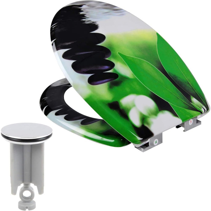 Eugad 0035mtg-h copriwater sedile per bagno wc a chiusura rallen