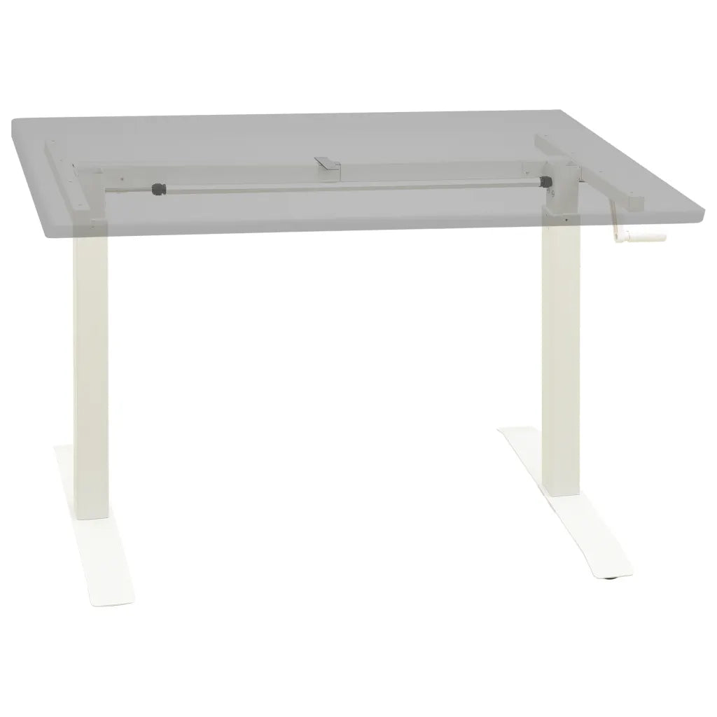 Telaio Scrivania Altezza Regolabile Manuale a Manovella Bianco CFW7329275