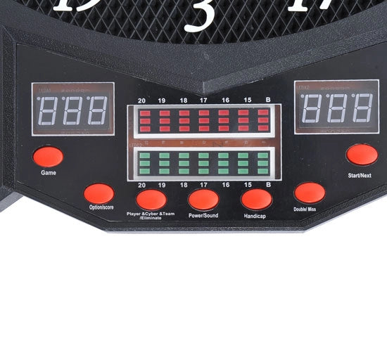 EasyComfort Bersaglio Elettronico Digitale con 12 Freccette per 8 Giocatori, 27 Giochi e 216 Varianti