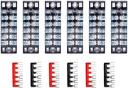 Fermoventi a scatto - 600 V - Resistenti al fuoco e resistenti al calore - Colore rosso e nero - 6 posizioni - Adatti a diverse applicazioni